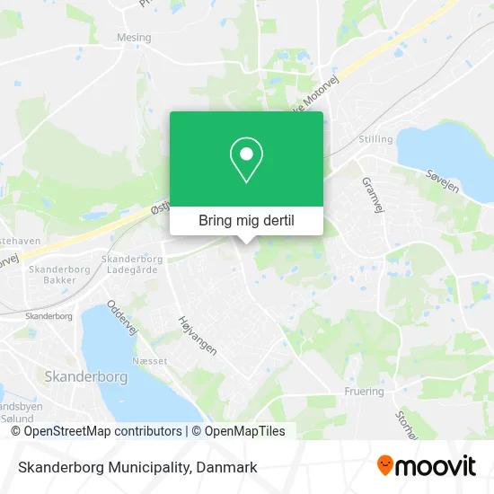 Skanderborg Municipality kort