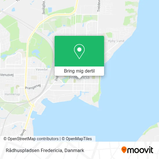 Rådhuspladsen Fredericia kort