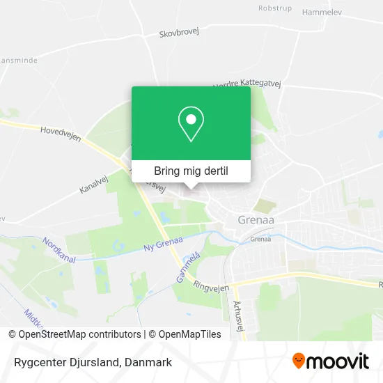 Rygcenter Djursland kort