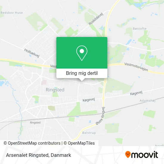 Arsenalet Ringsted kort