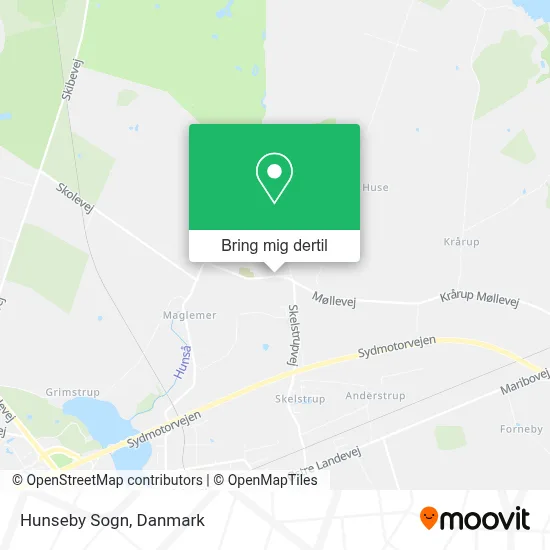 Hunseby Sogn kort