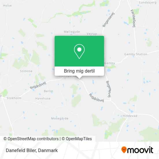 Danefeld Biler kort