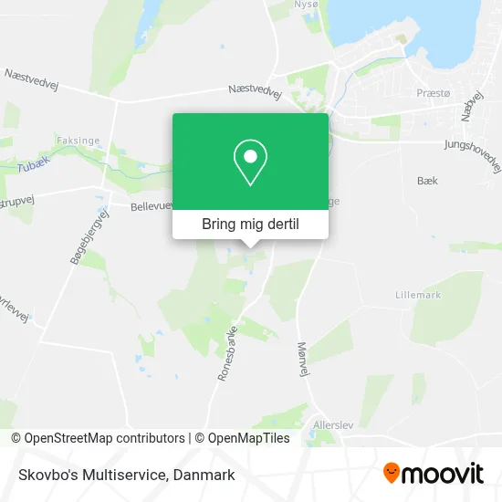 Skovbo's Multiservice kort