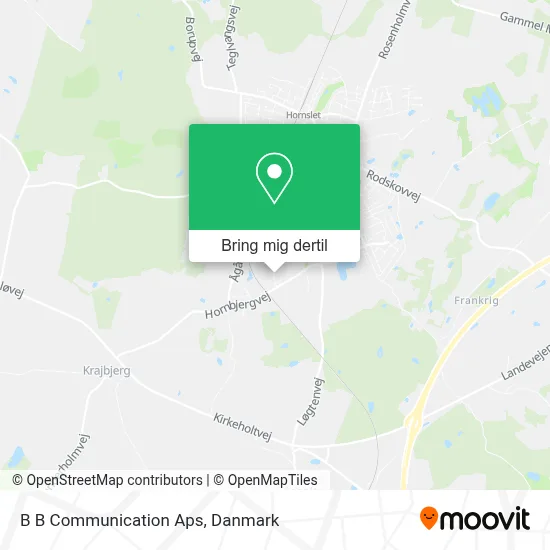 B B Communication Aps kort