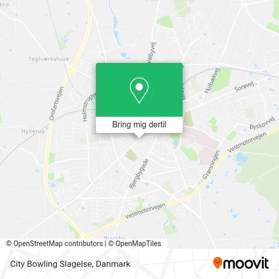 City Bowling Slagelse kort