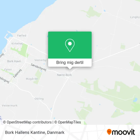 Bork Hallens Kantine kort