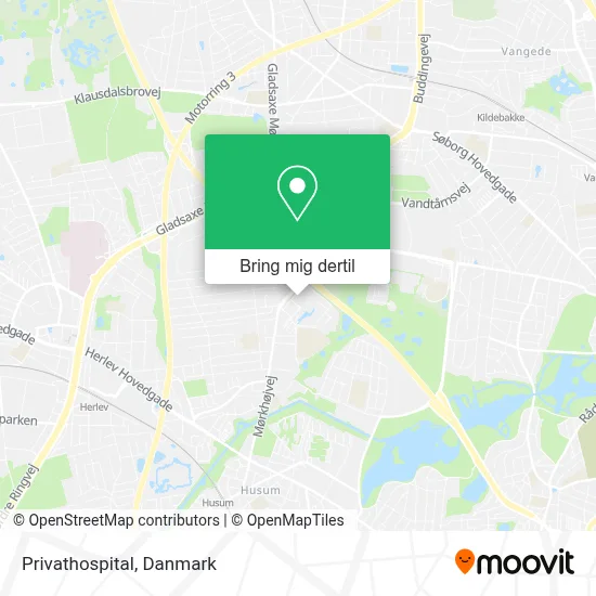 Privathospital kort