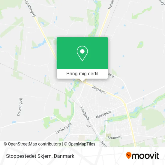 Stoppestedet Skjern kort