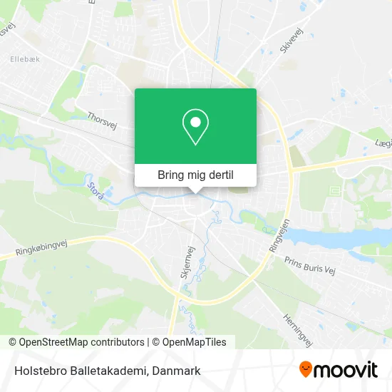 Holstebro Balletakademi kort