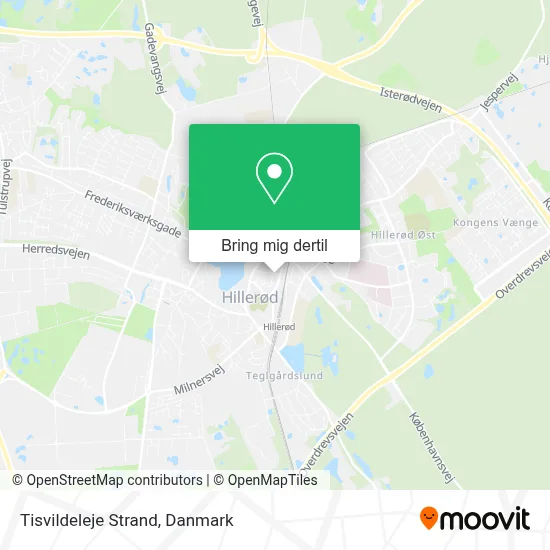 Tisvildeleje Strand kort