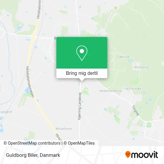 Guldborg Biler kort