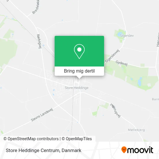 Store Heddinge Centrum kort