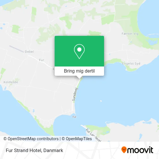 Fur Strand Hotel kort
