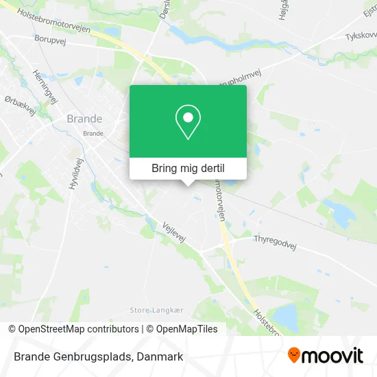 Brande Genbrugsplads kort