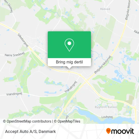 Accept Auto A/S kort