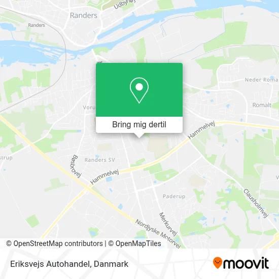 Eriksvejs Autohandel kort