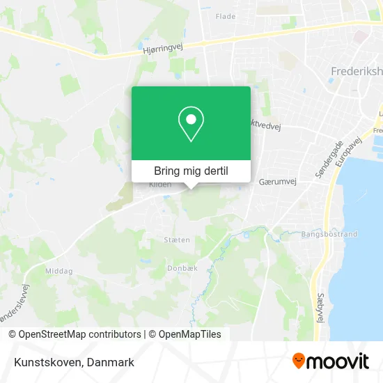 Kunstskoven kort