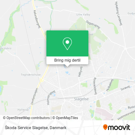 Škoda Service Slagelse kort