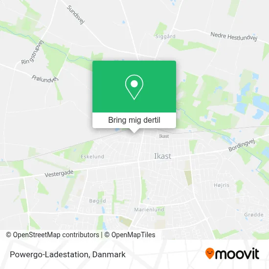 Powergo-Ladestation kort