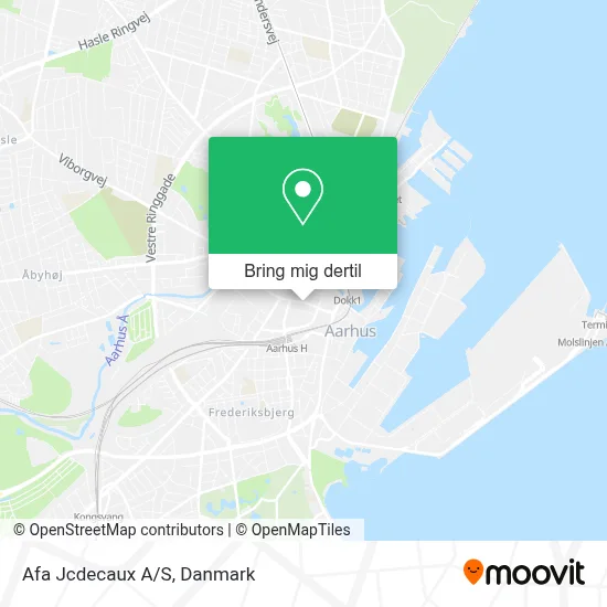Afa Jcdecaux A/S kort