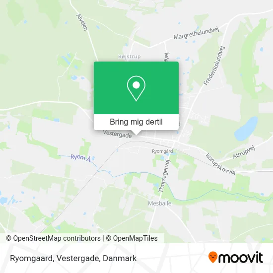 Ryomgaard, Vestergade kort