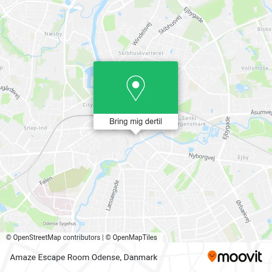 Amaze Escape Room Odense kort