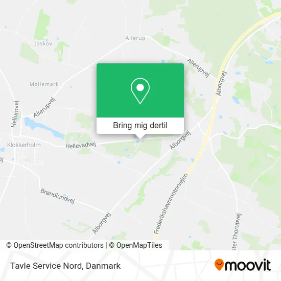 Tavle Service Nord kort
