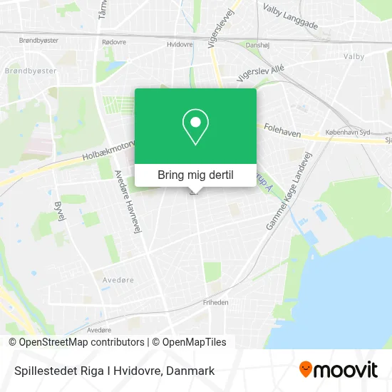 Spillestedet Riga I Hvidovre kort