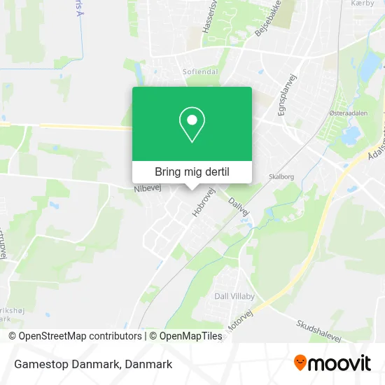 Gamestop Danmark kort