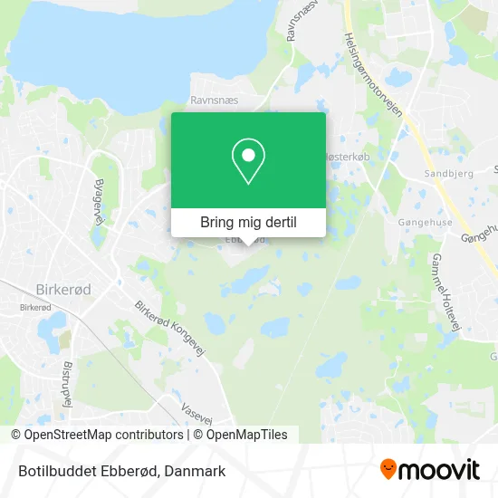 Botilbuddet Ebberød kort