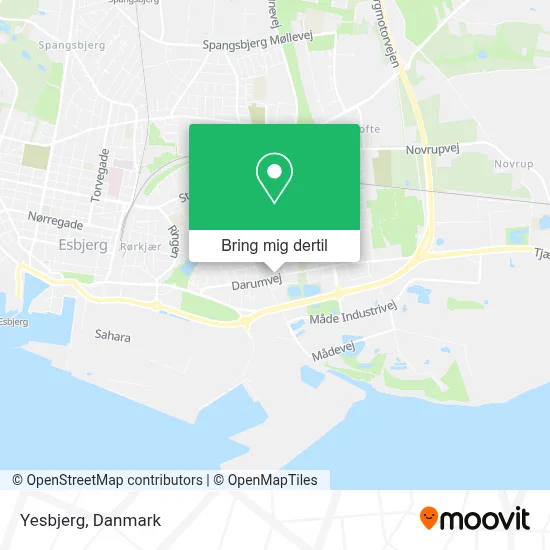Yesbjerg kort