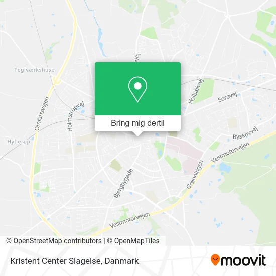 Kristent Center Slagelse kort