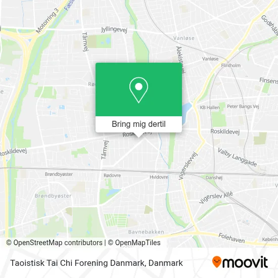 Taoistisk Tai Chi Forening Danmark kort