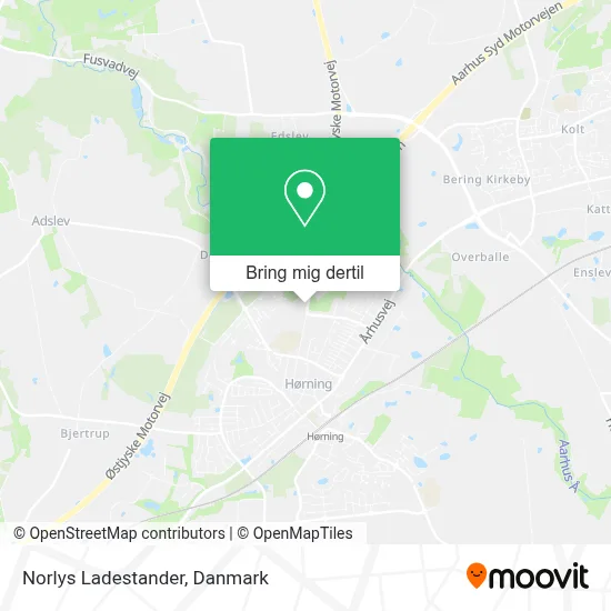 Norlys Ladestander kort