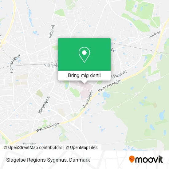 Slagelse Regions Sygehus kort