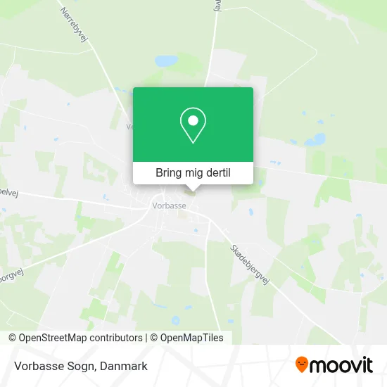 Vorbasse Sogn kort