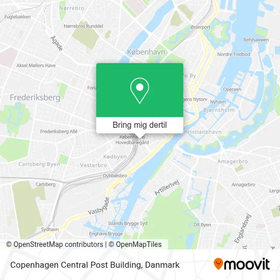 Copenhagen Central Post Building kort