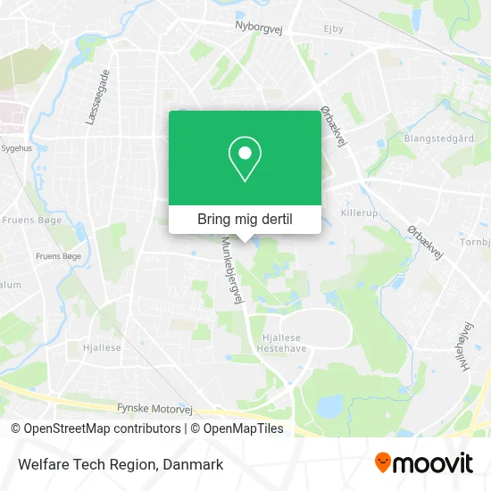 Welfare Tech Region kort