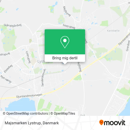 Majsmarken Lystrup kort