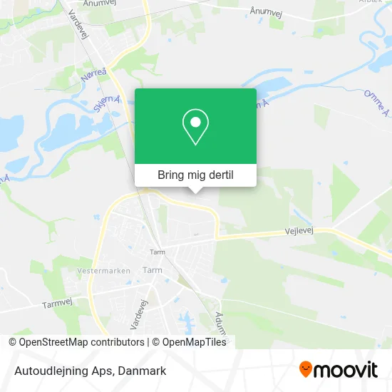 Autoudlejning Aps kort