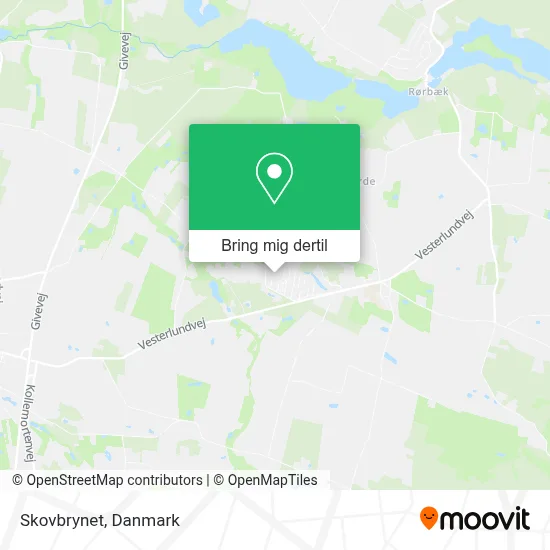 Skovbrynet kort