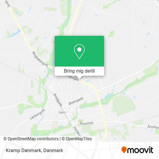 Kramp Danmark kort