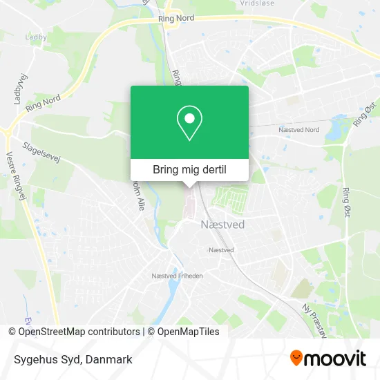 Sygehus Syd kort