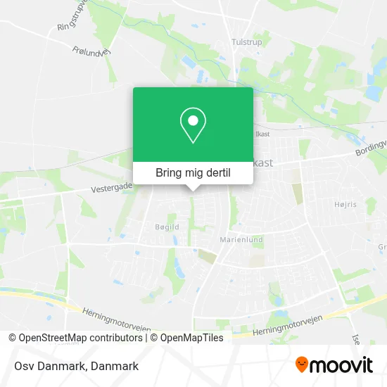 Osv Danmark kort