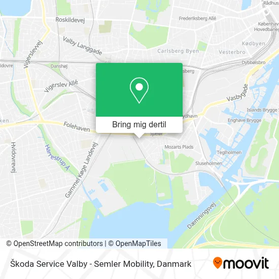 Škoda Service Valby - Semler Mobility kort