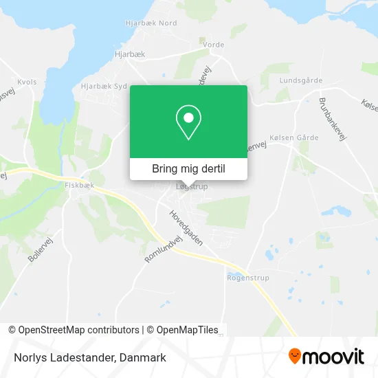 Norlys Ladestander kort