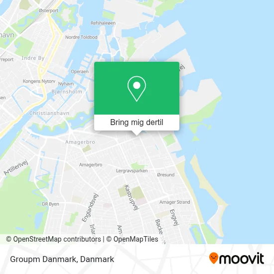 Groupm Danmark kort