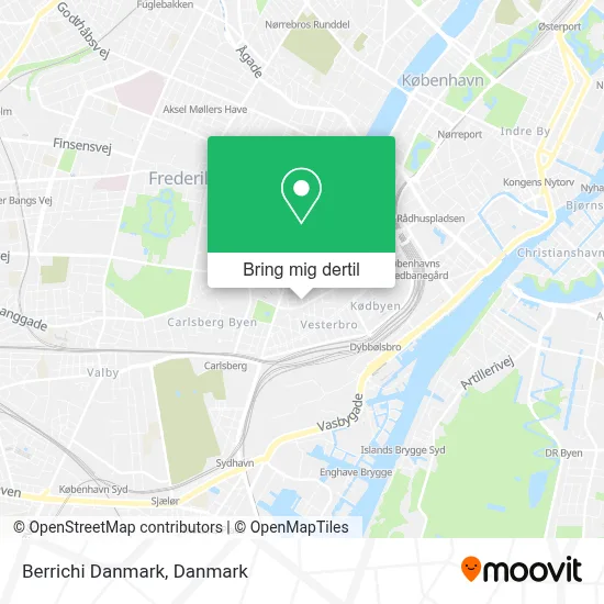 Berrichi Danmark kort