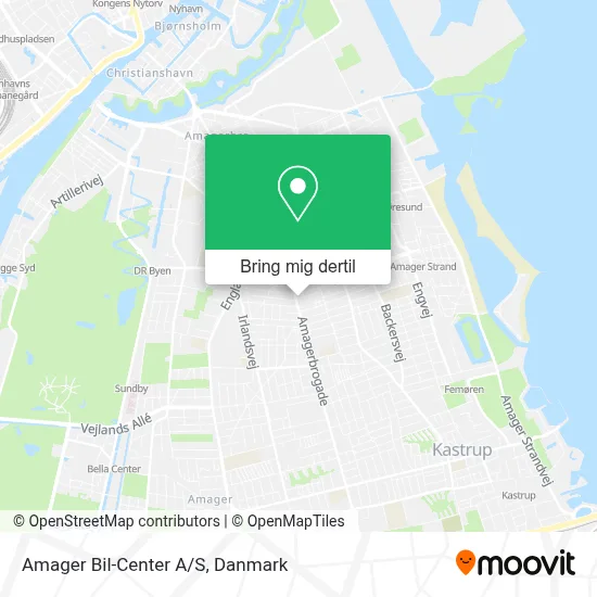 Amager Bil-Center A/S kort