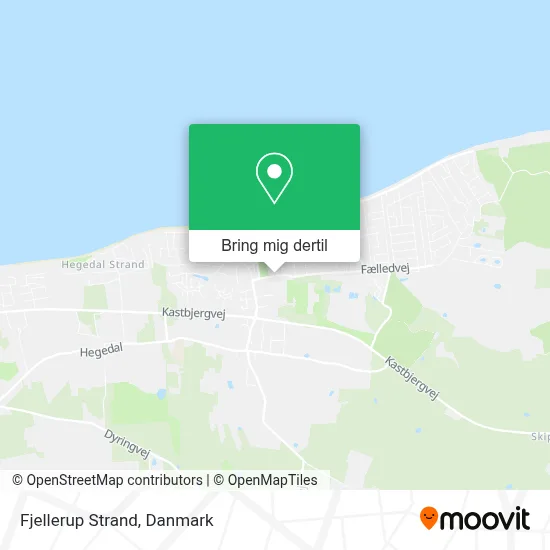 Fjellerup Strand kort